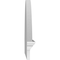 Ekena Millwork Segment Arch 3 Spoke Architectural Grade PVC Combination Pediment, 56"W x 20-7/8"H x 2-3/4"P PEDPC056X210SEG03 - alternate 5